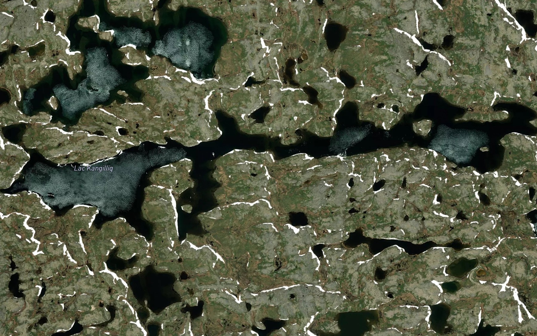 Satellite map of the Lac Kangilliq