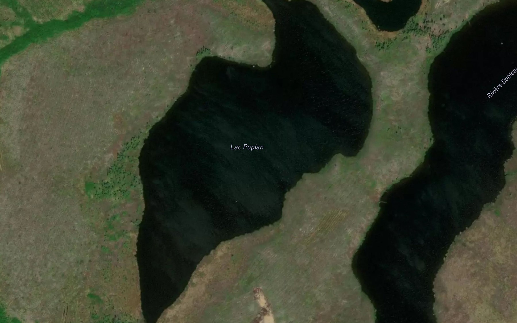 Satellite map of the Lac Popian