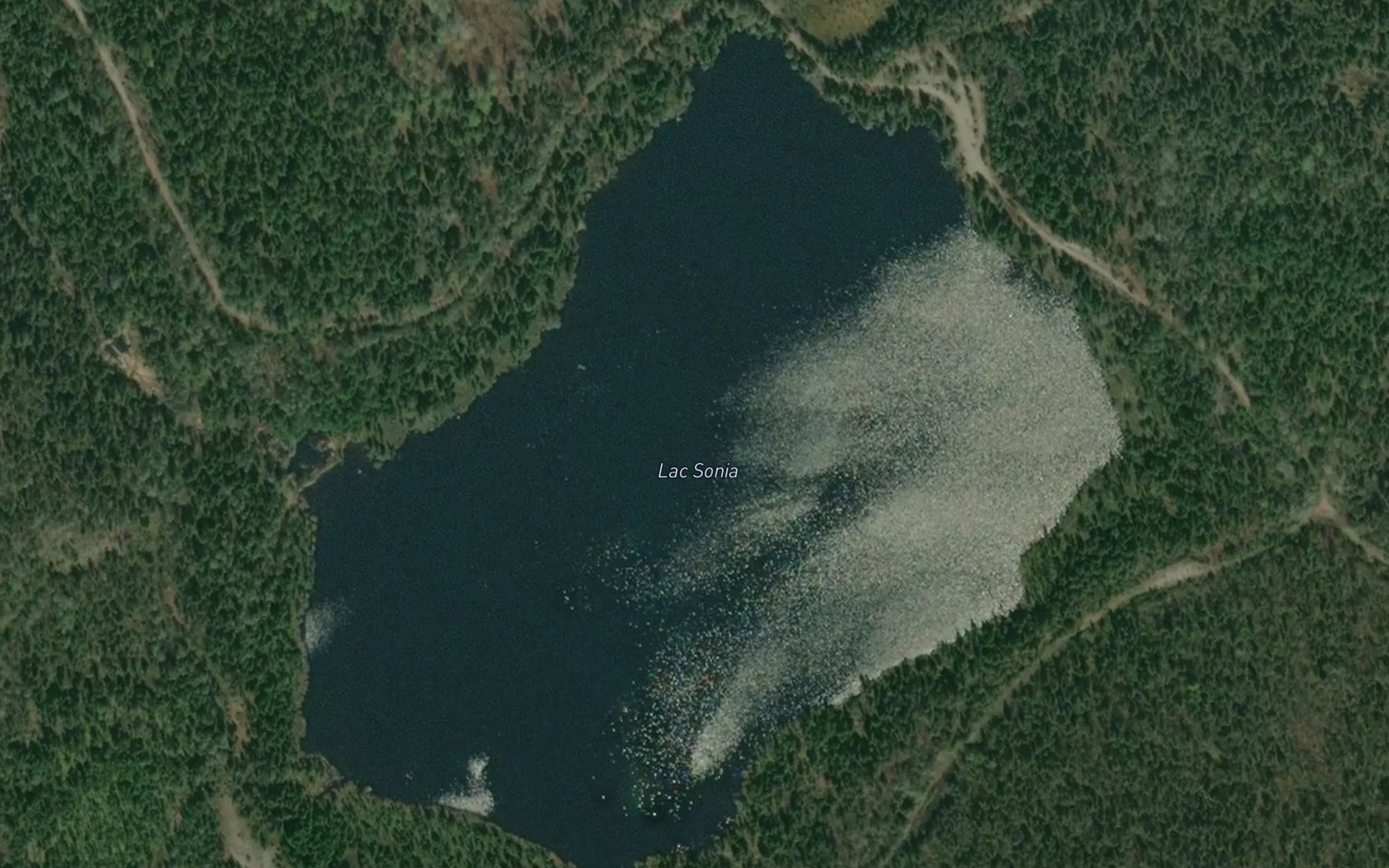 Satellite map of the Lac Sonia