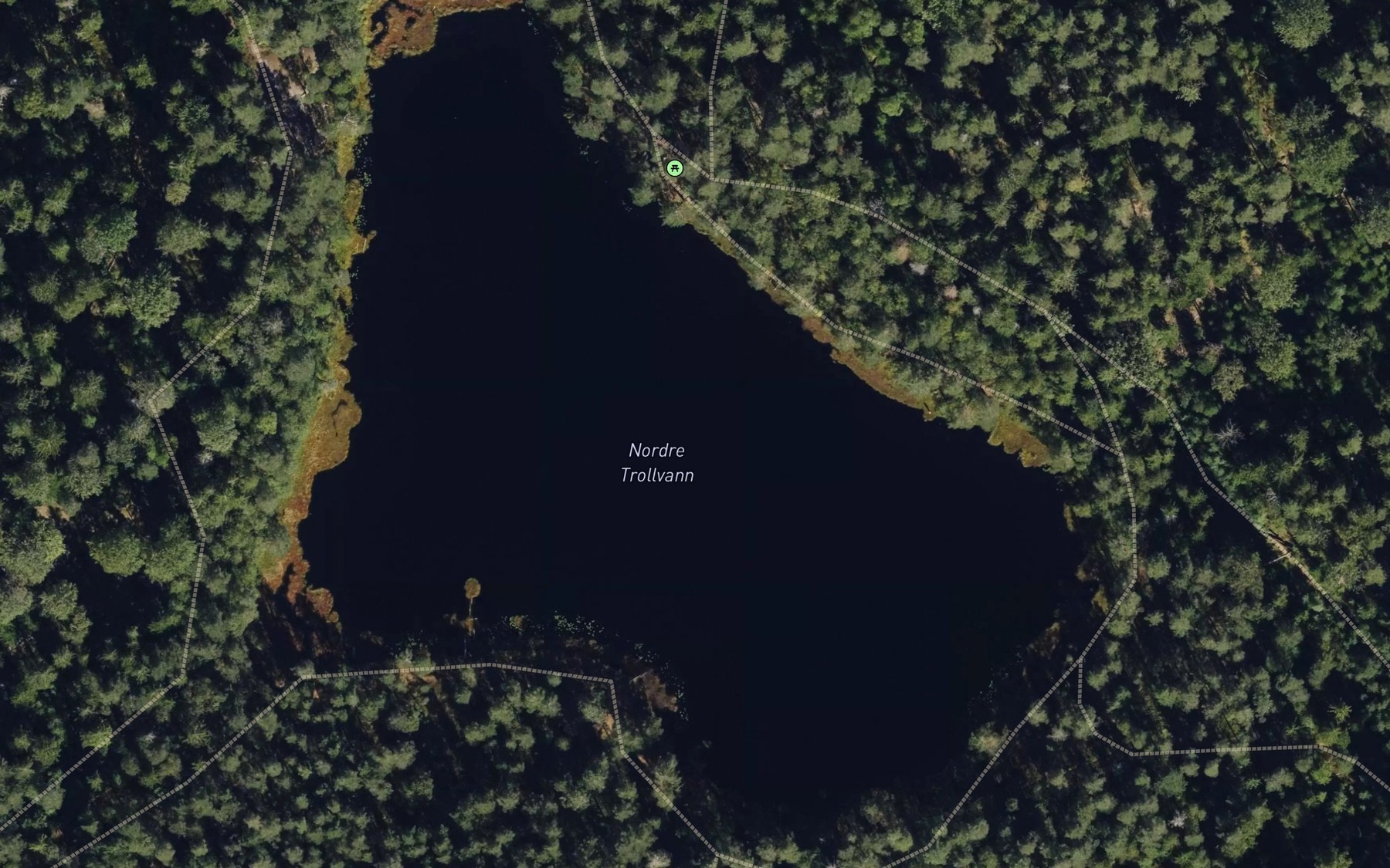 Satellite map of the Trollvatna