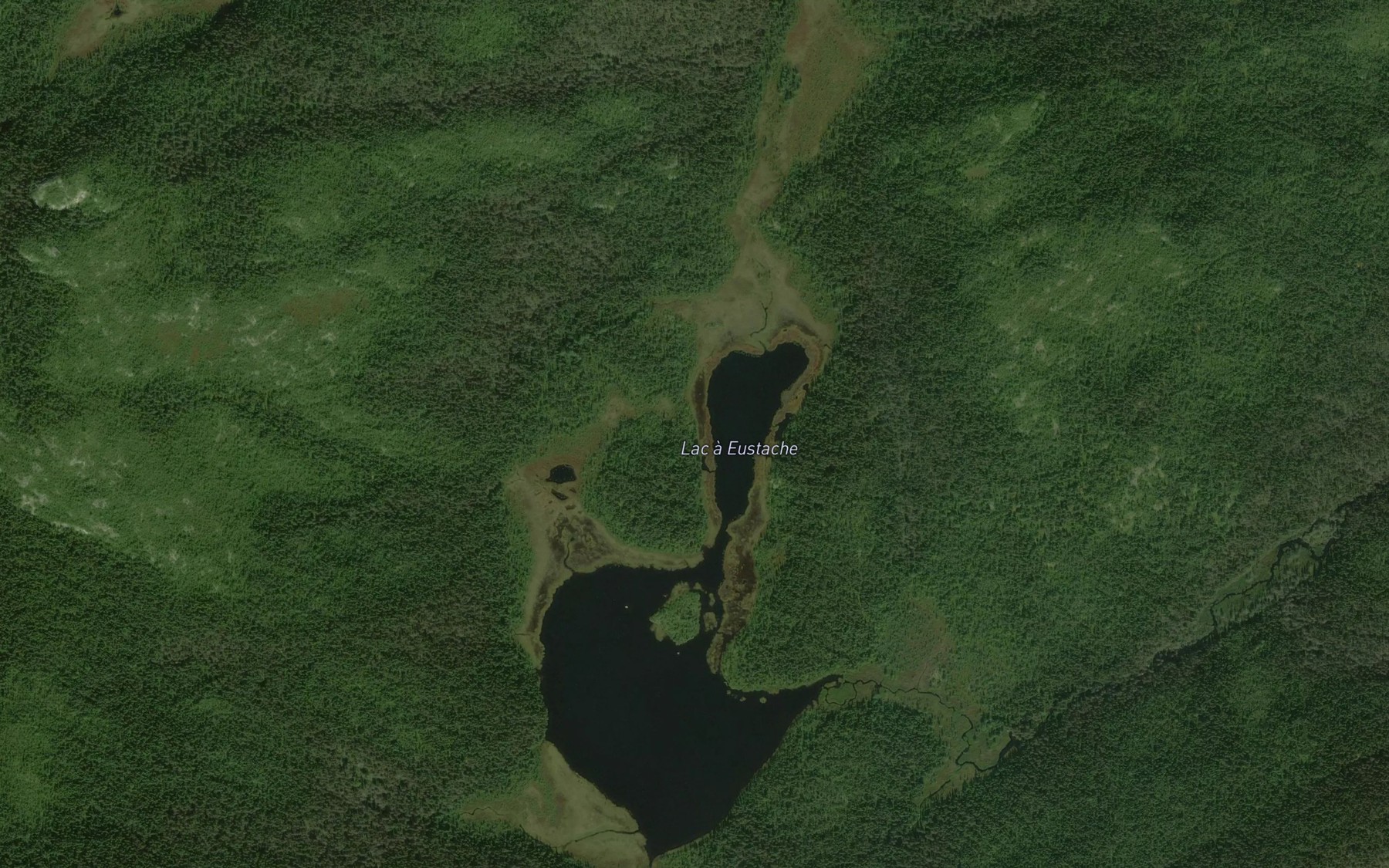 Satellite map of the Lac a Eustache
