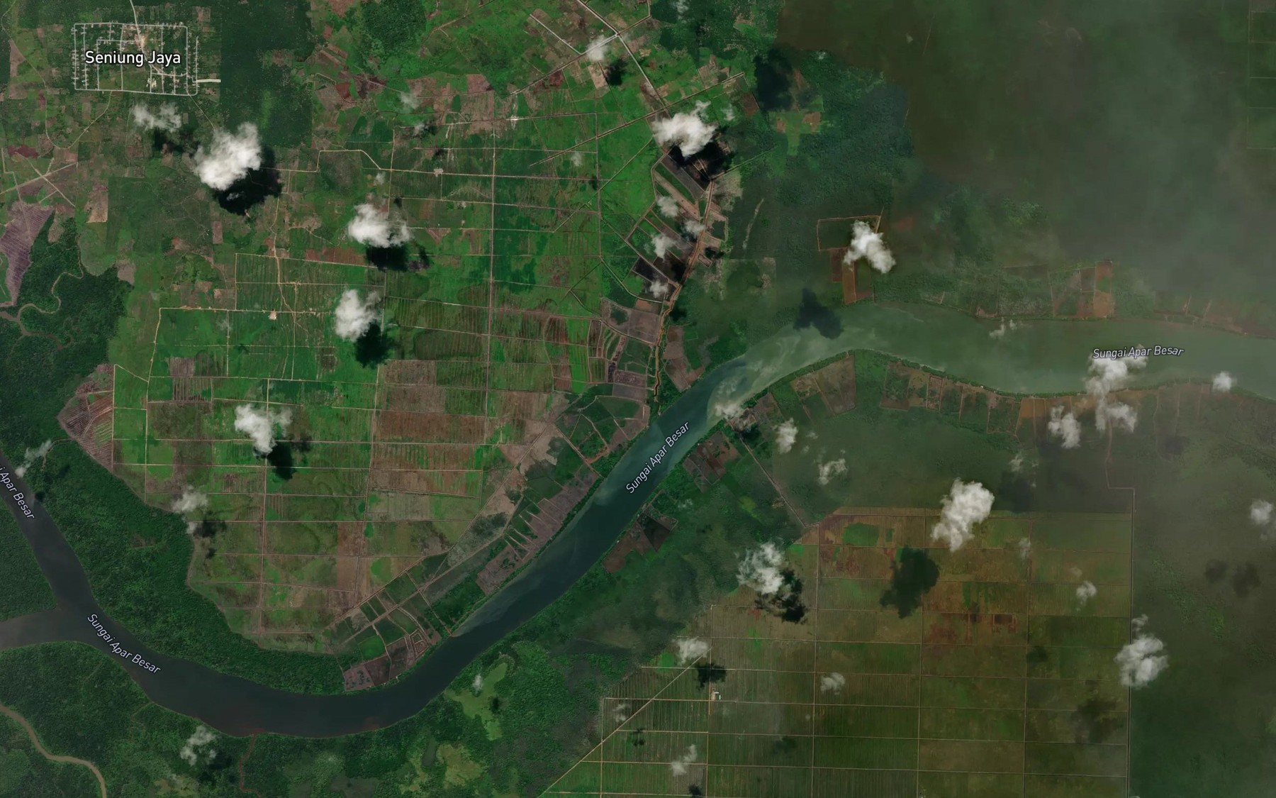 Satellite map of the Sungai Jenti