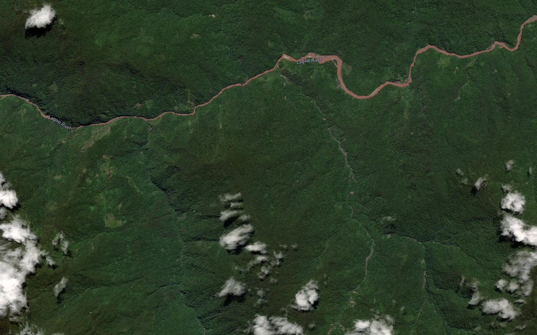 Satellite map of the Mairo River