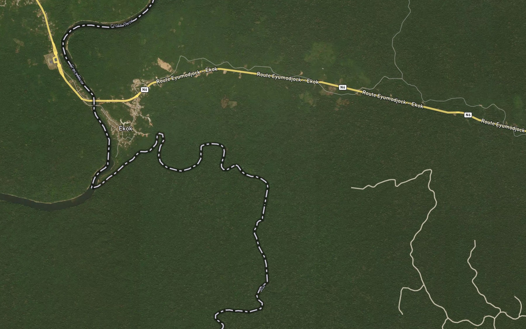 Satellite map of the Efoh