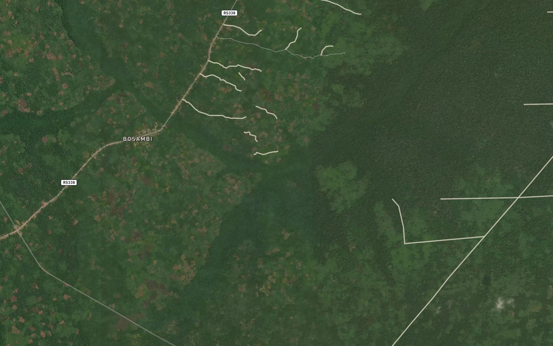 Satellite map of the Ngiliwale