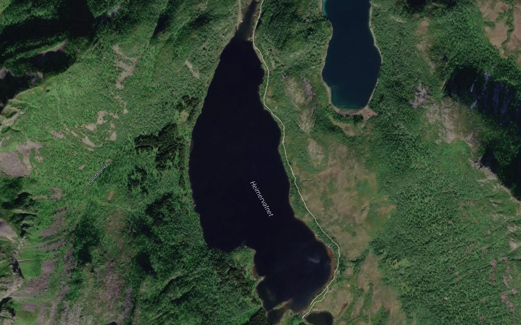 Satellite map of the Heimrevatnet