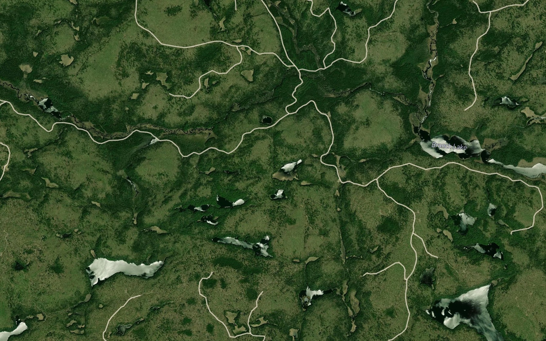 Satellite map of the Bowen Pond
