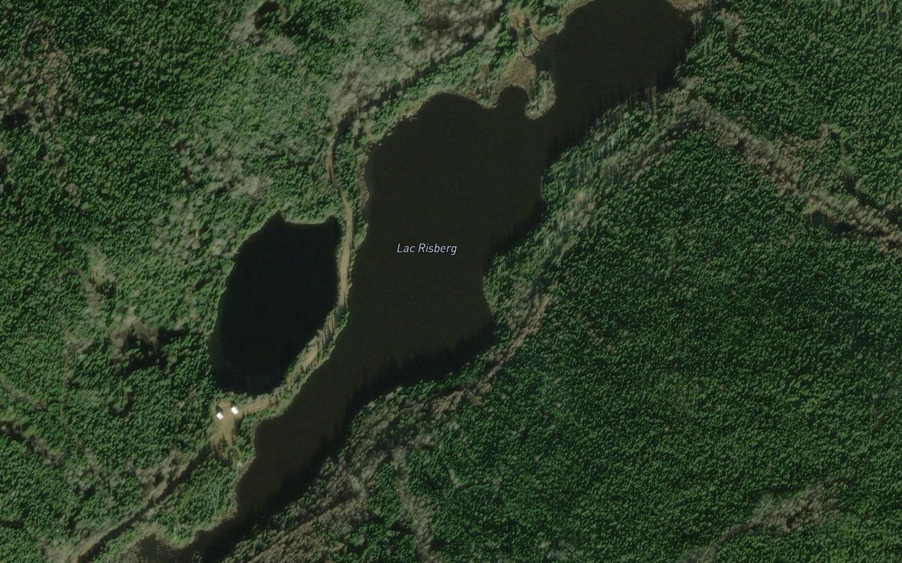 Satellite map of the Lac Risberg
