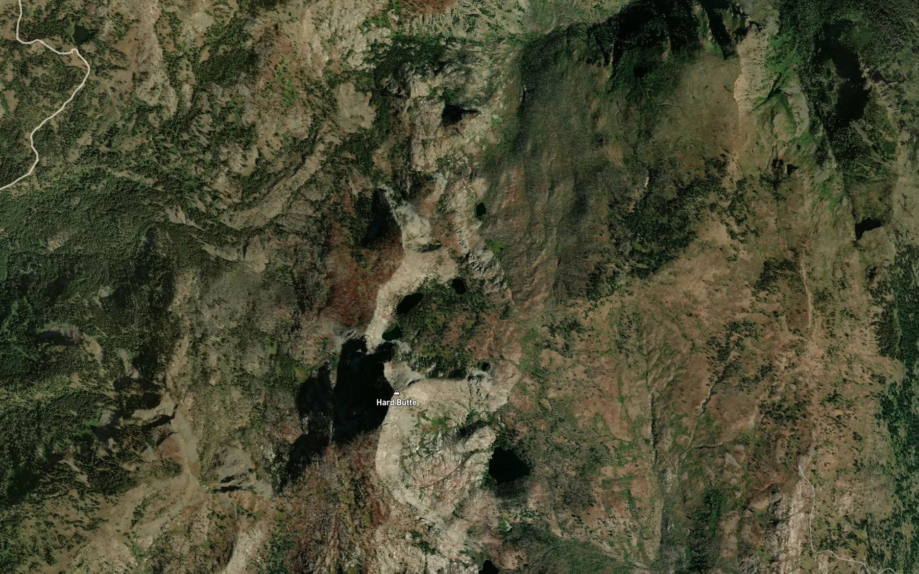 Satellite map of the Lower Twin Lake