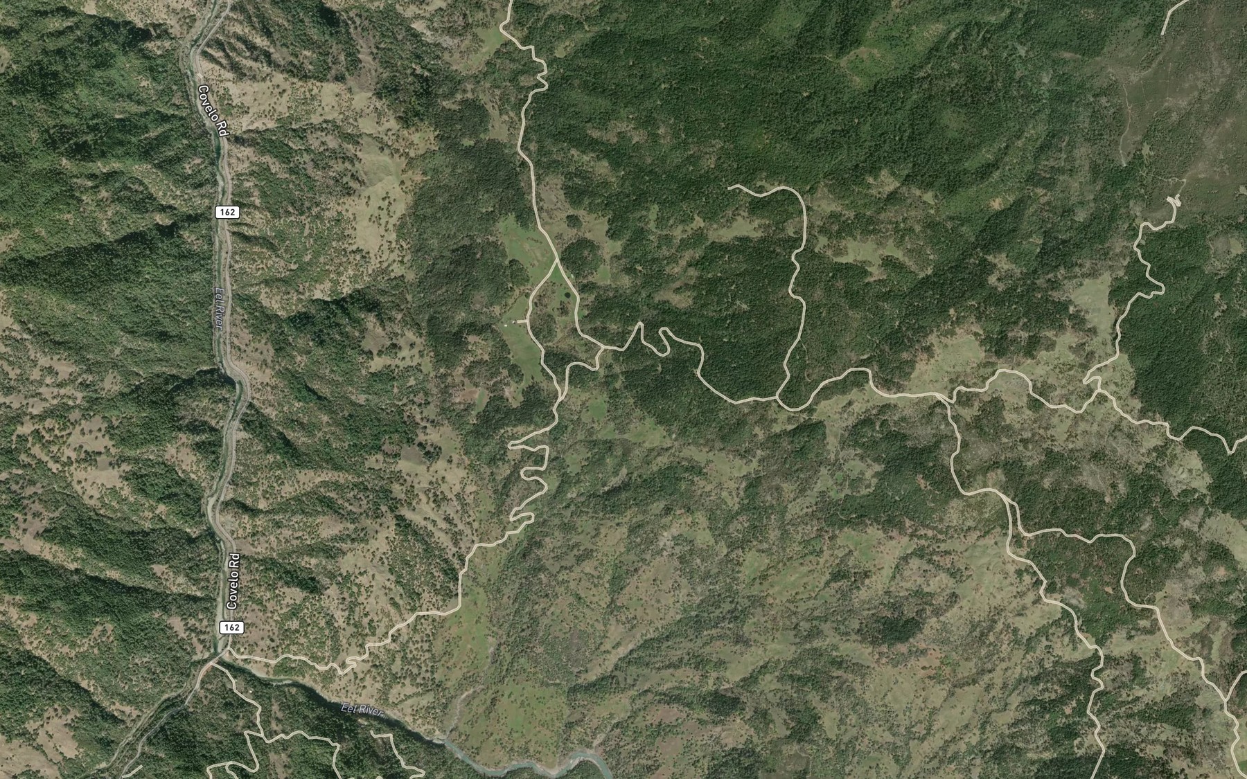 Satellite map of the Dead Cow Lake