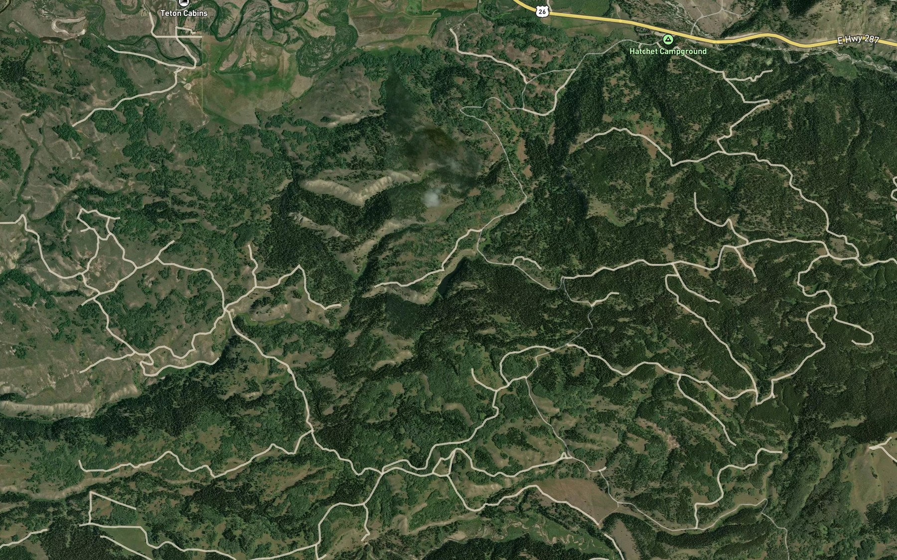 Satellite map of the Wallace Draw-Reservoir