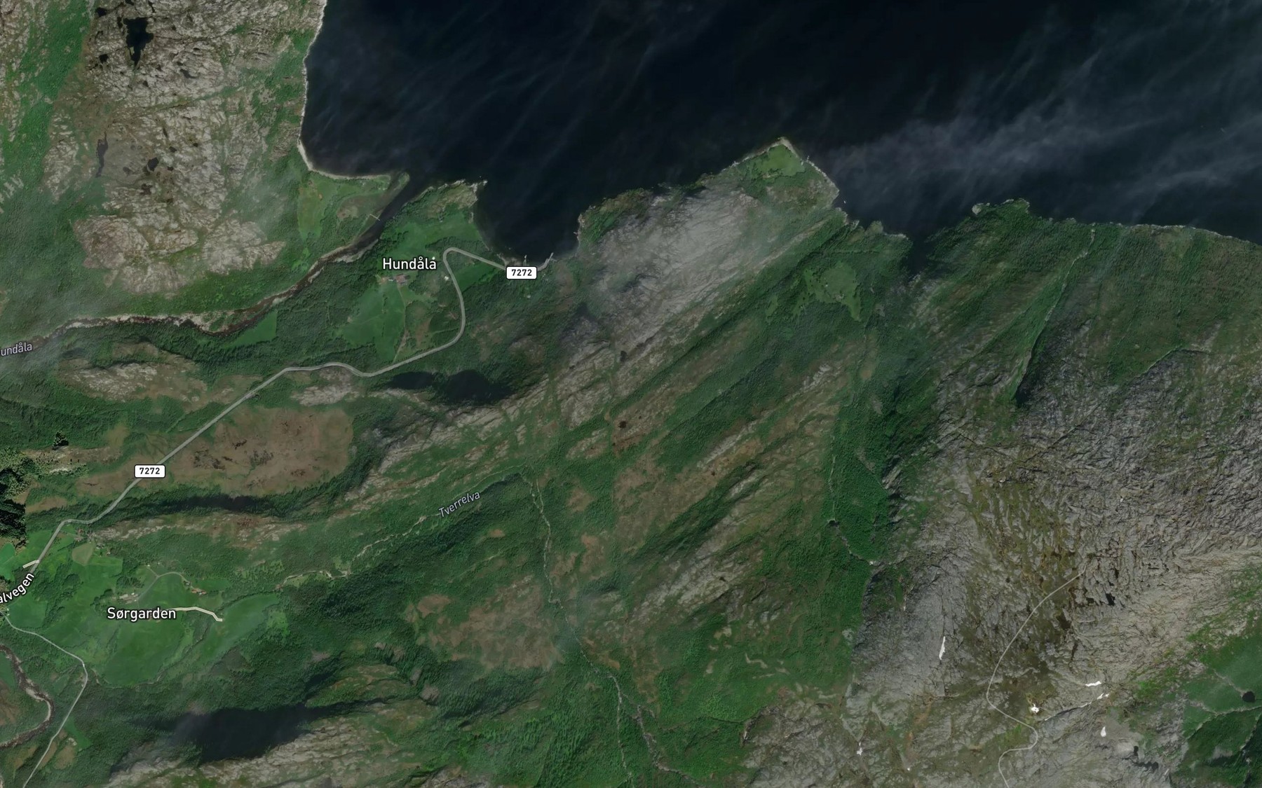 Satellite map of the Sydalsbekken