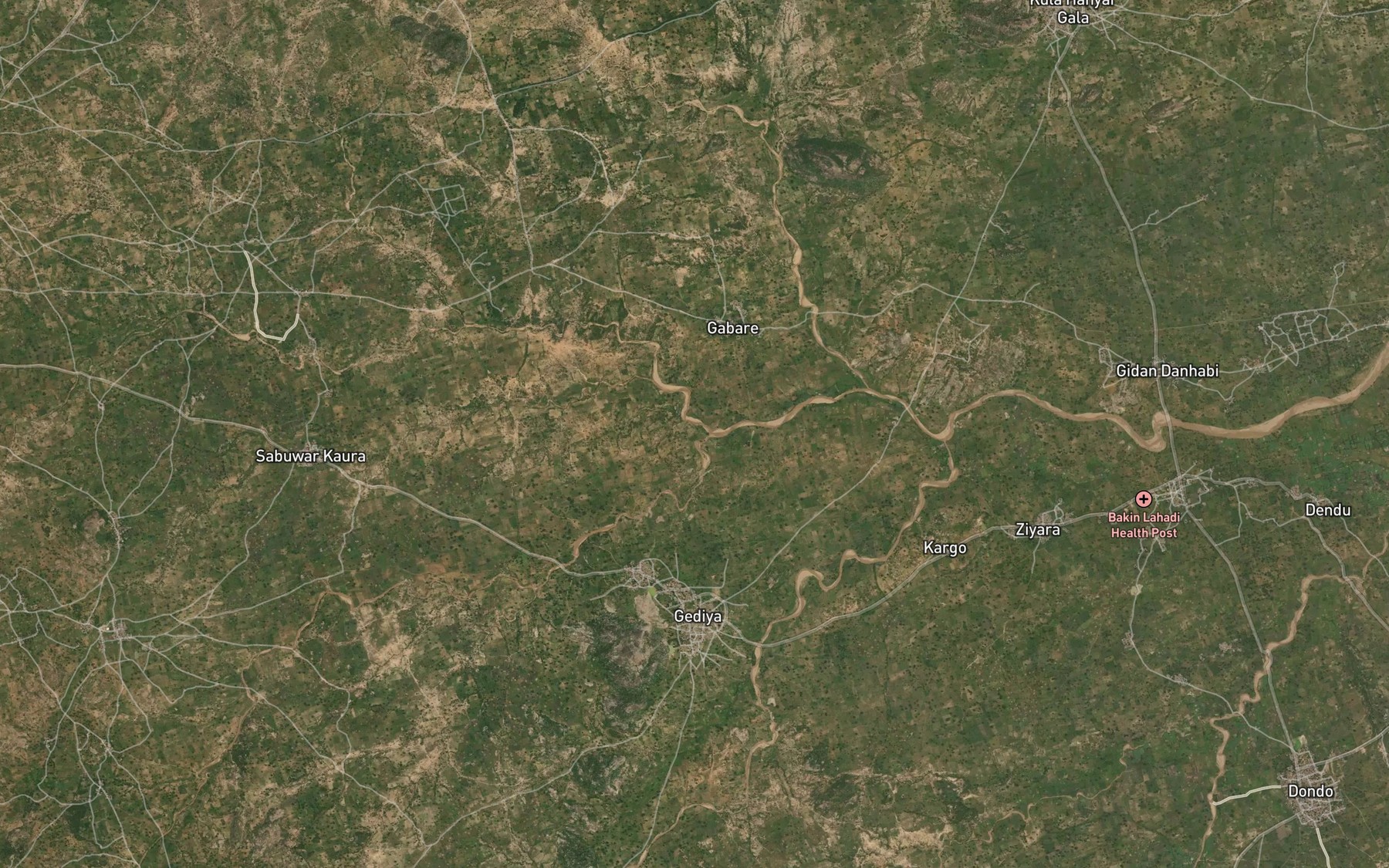 Satellite map of the River Alkama