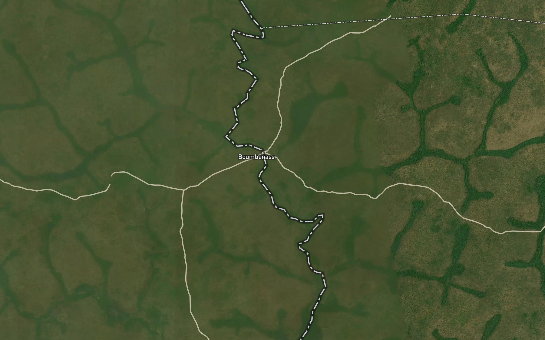 Satellite map of the Wa