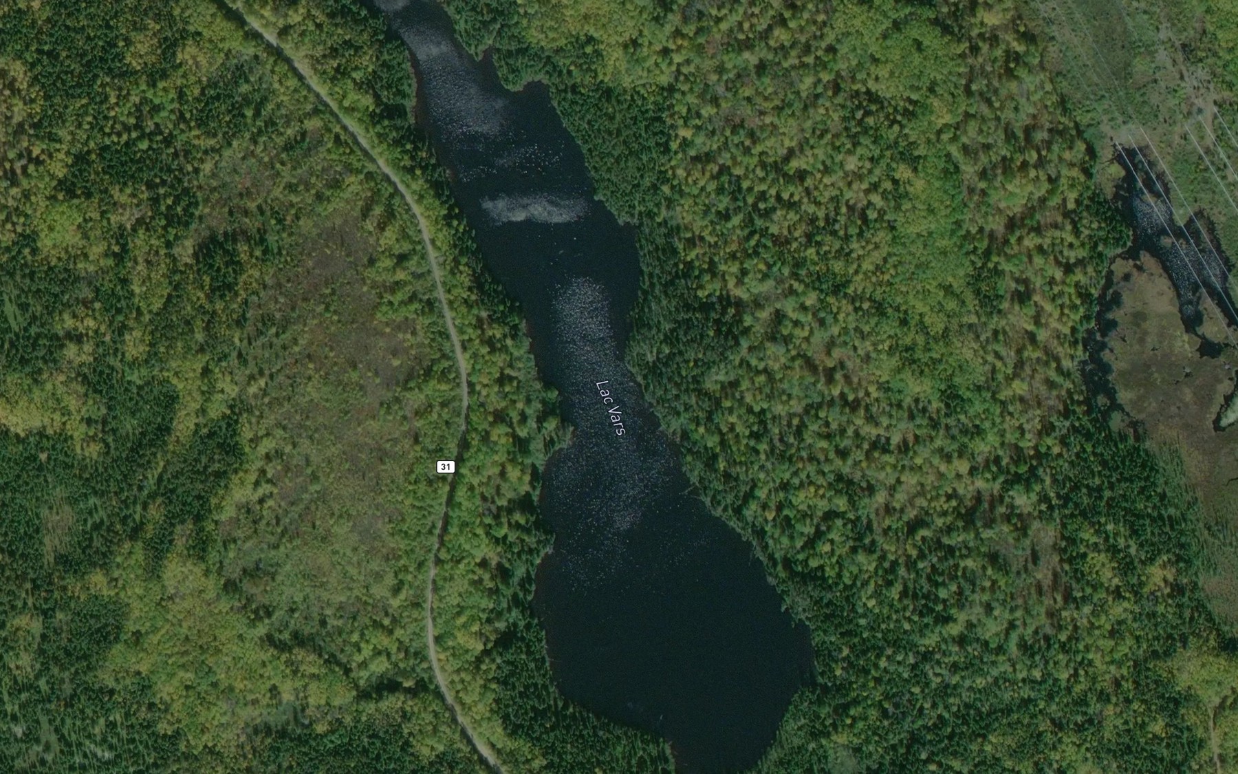 Satellite map of the Lac Vars