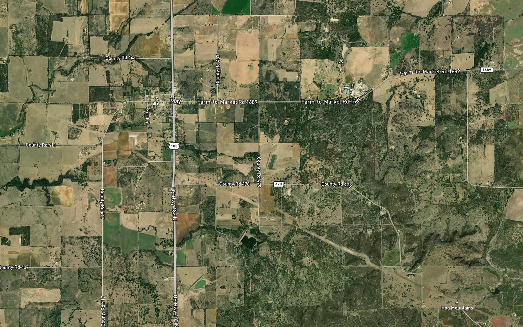 Satellite map of the Soil Conservation Service Site 31 Reservoir