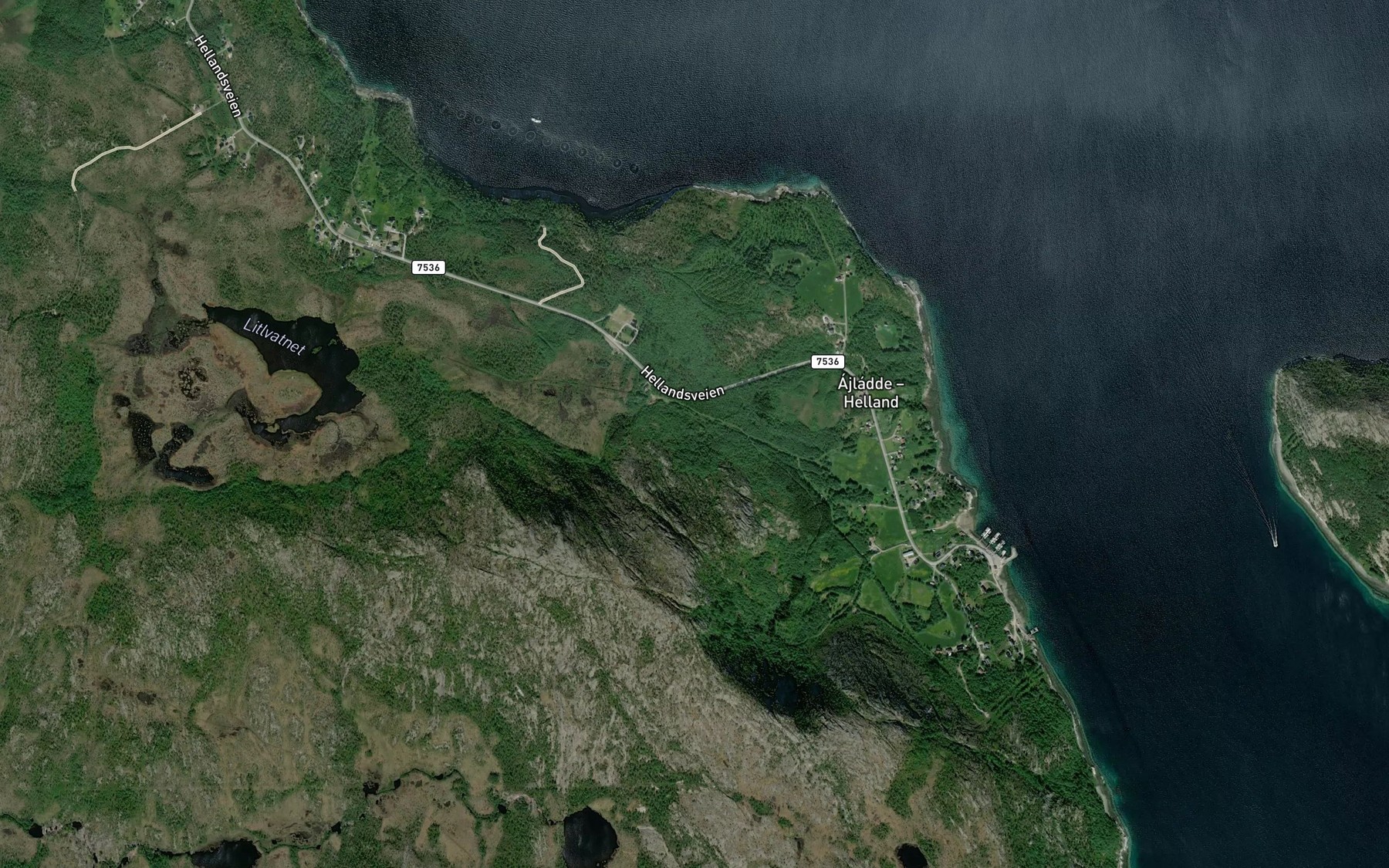 Satellite map of the Utfallselva