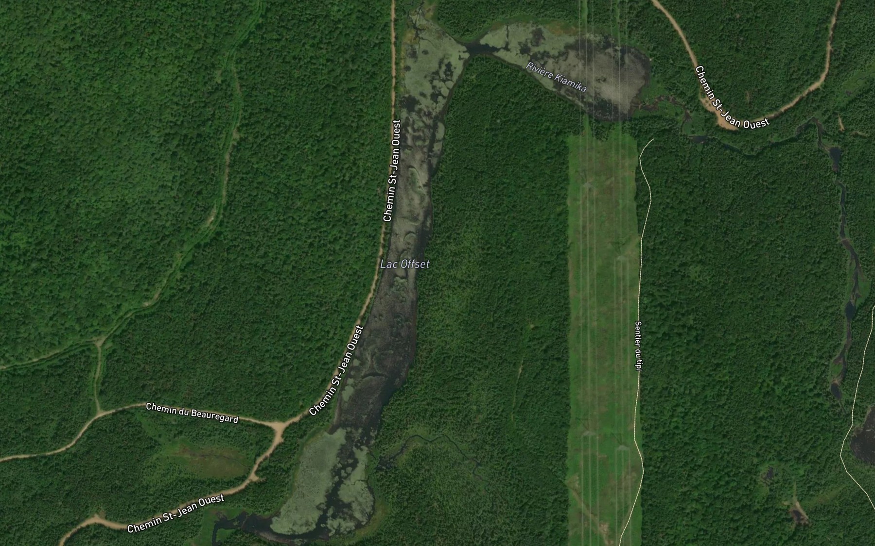 Satellite map of the Lac Offset