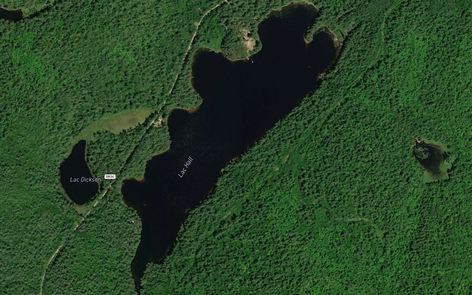 Satellite map of the Lac Hall