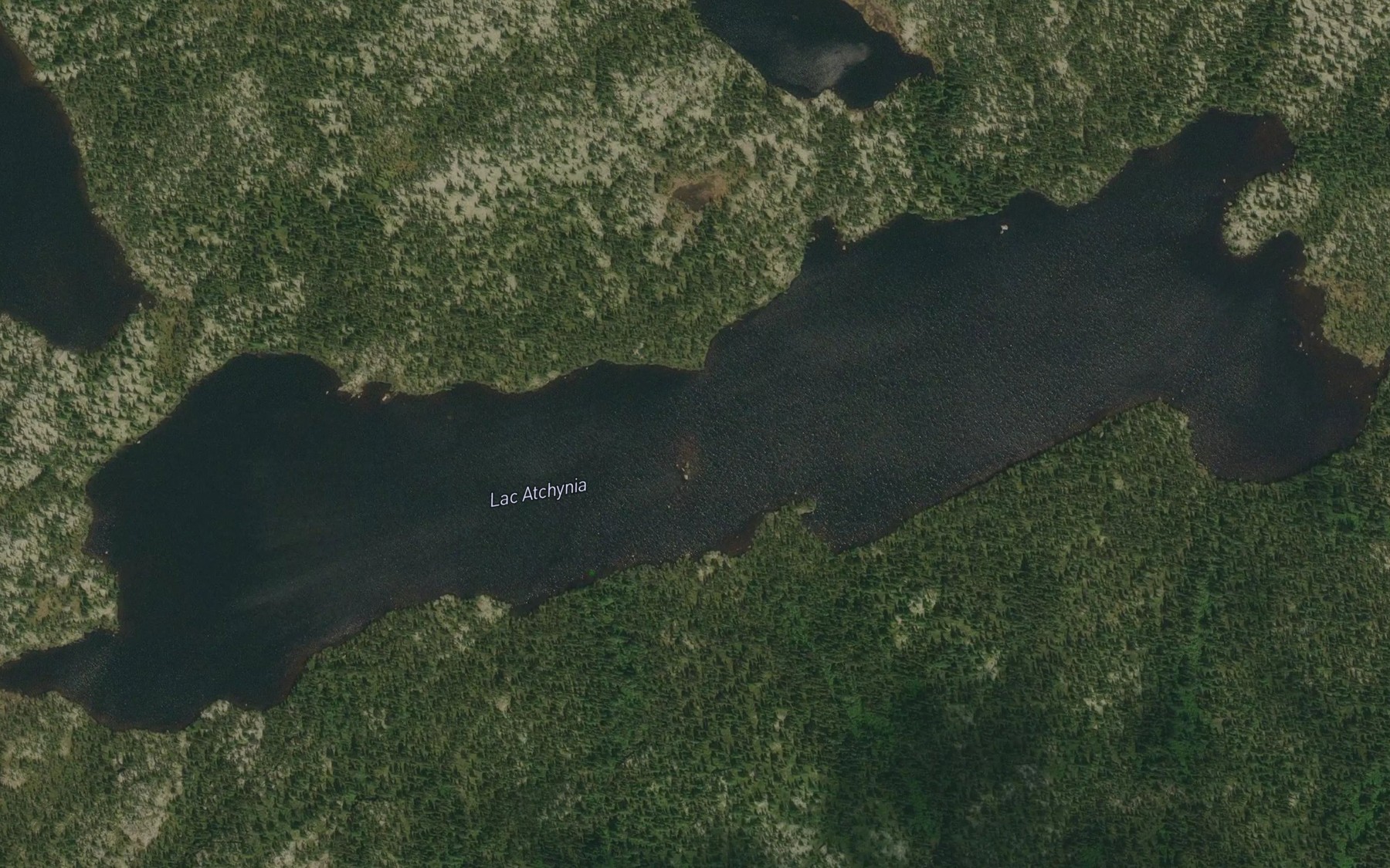 Satellite map of the Lac Atchynia