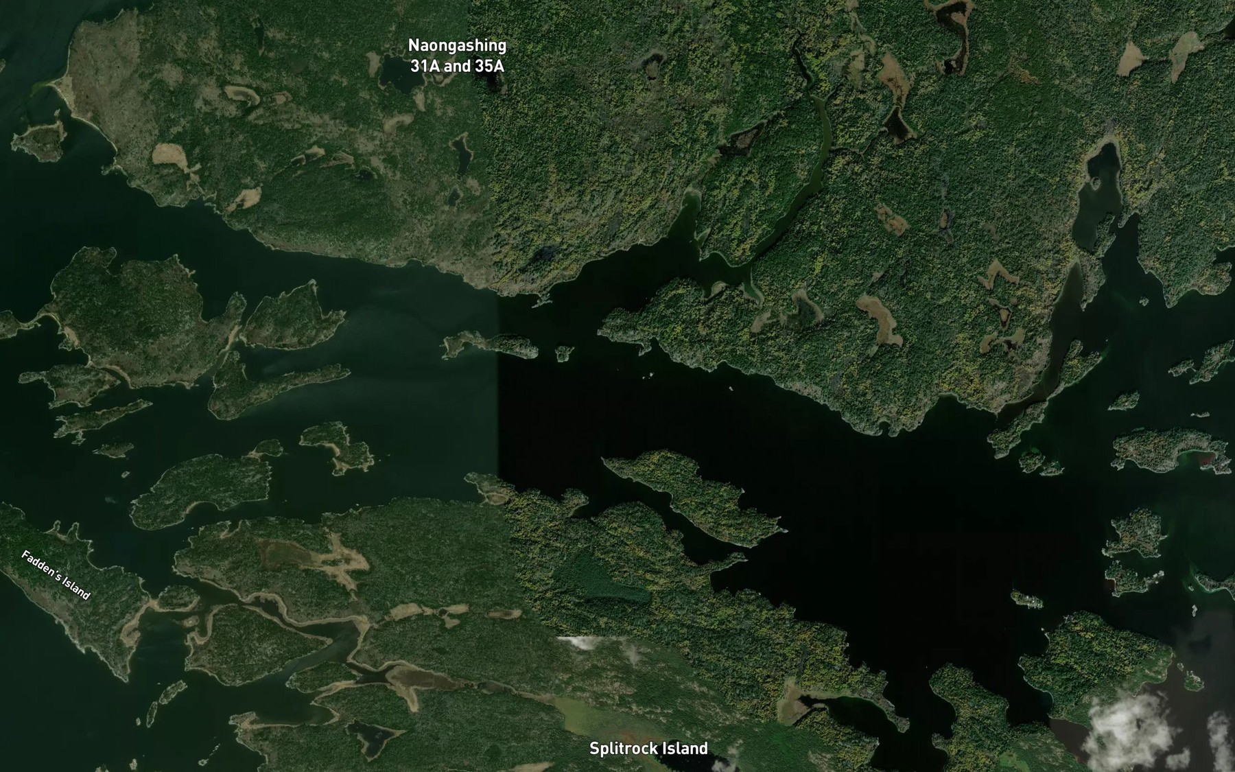 Satellite map of the Morton Bay