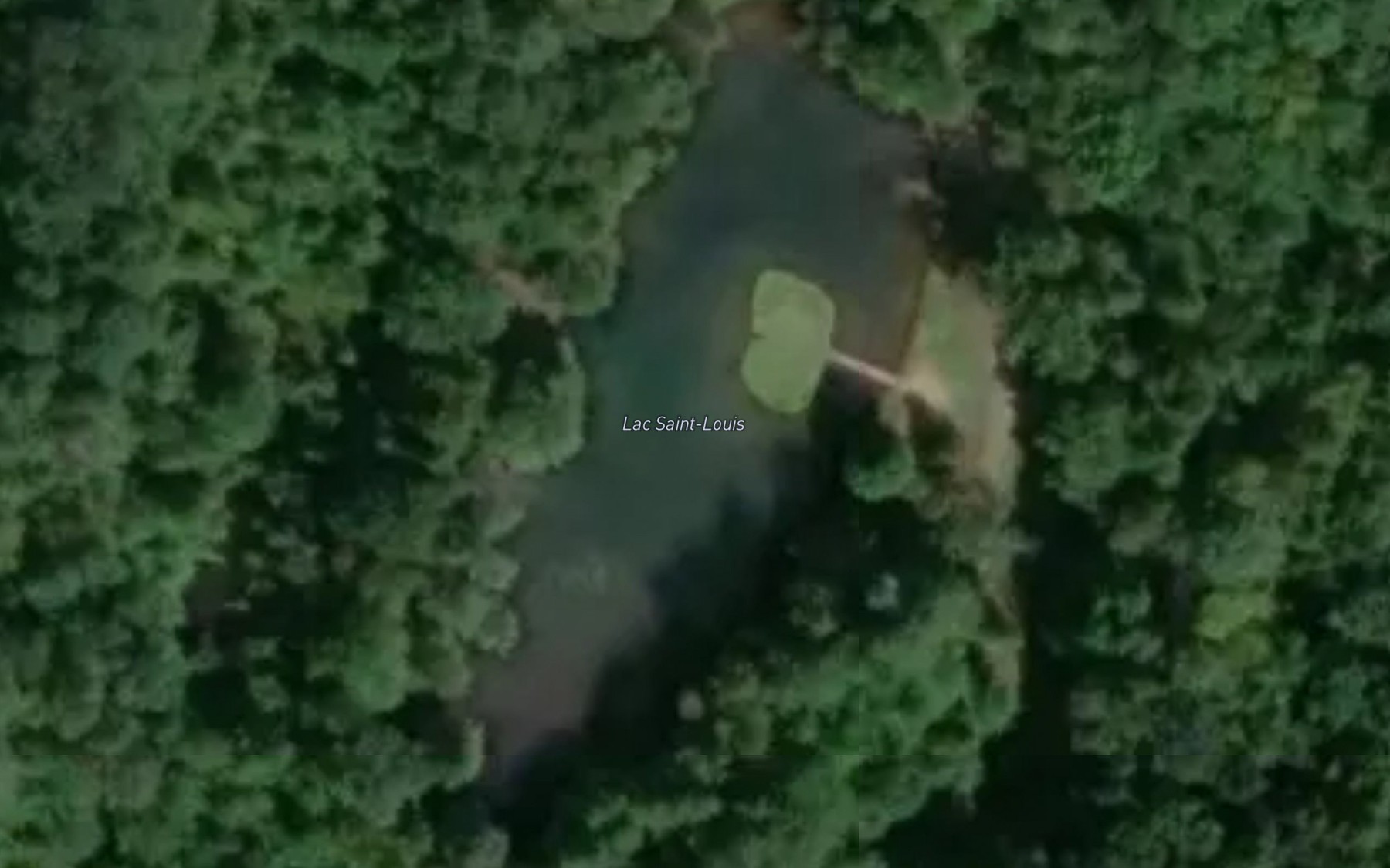 Satellite map of the Lac Saint-Louis