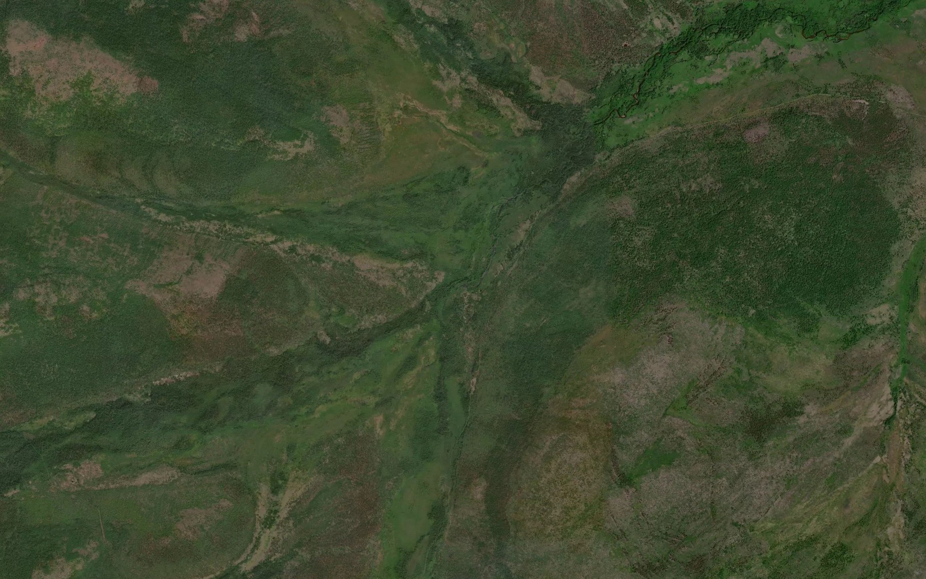 Satellite map of the Pravyy Chad