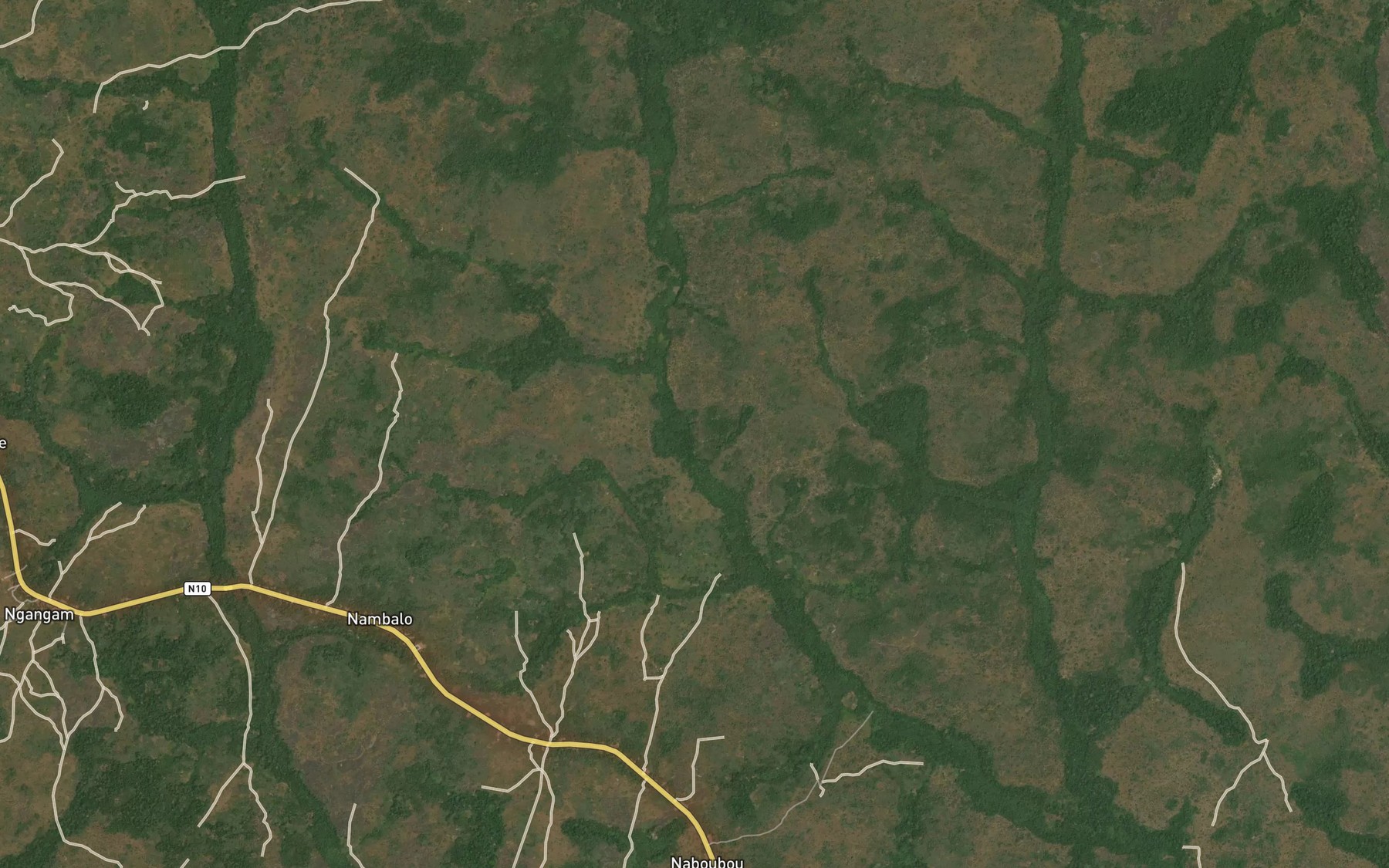 Satellite map of the Sanba