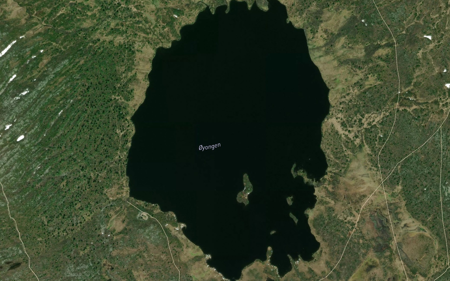 Satellite map of the Oyungen