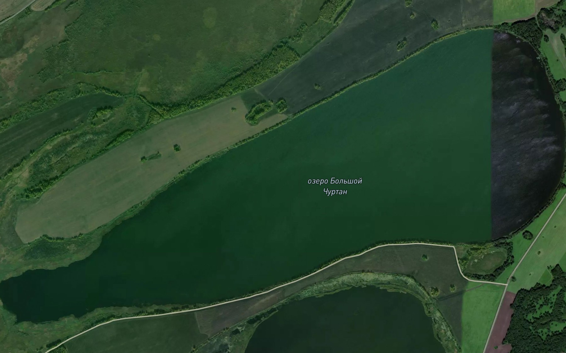 Satellite map of the Ozero Bol'shoy Churtan