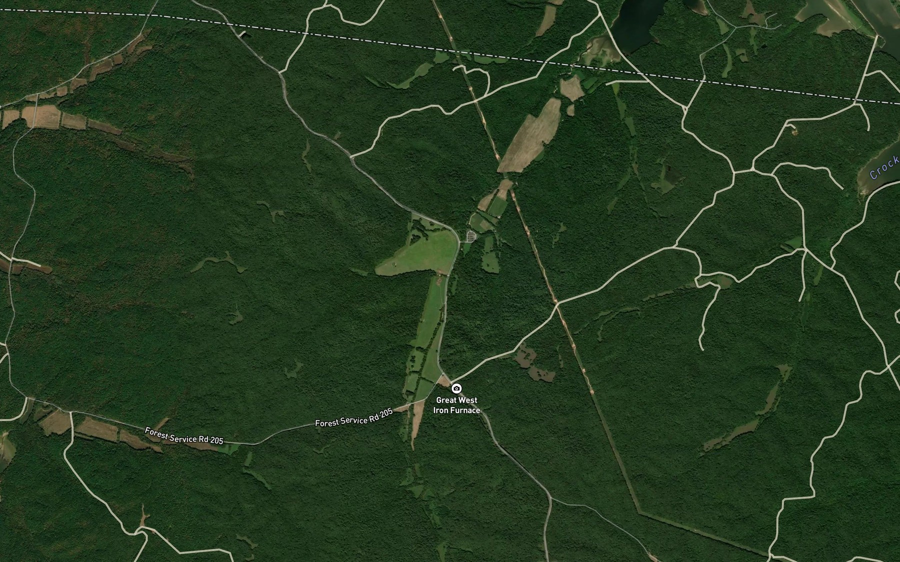Satellite map of the Rat Branch