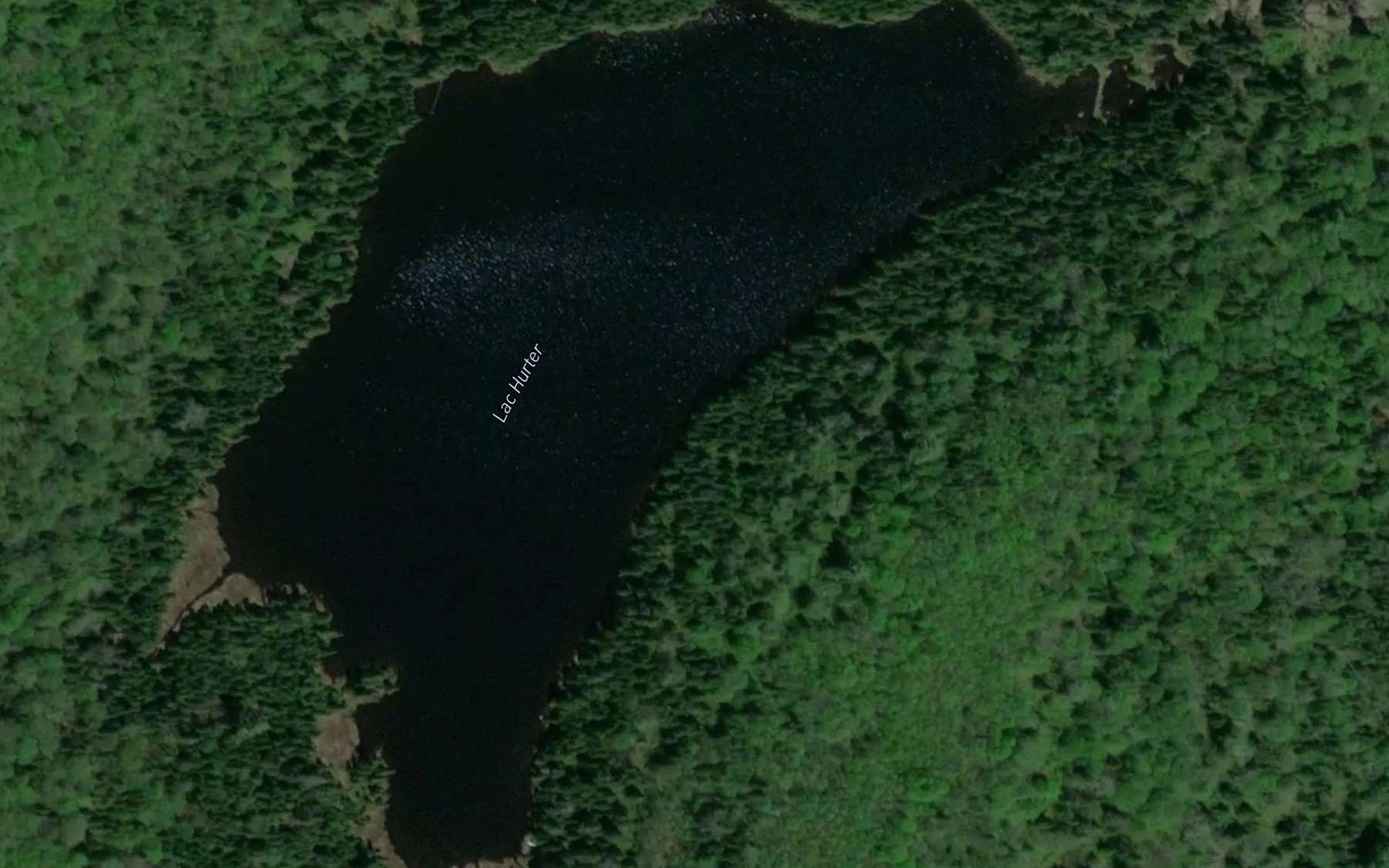 Satellite map of the Lac Hurter