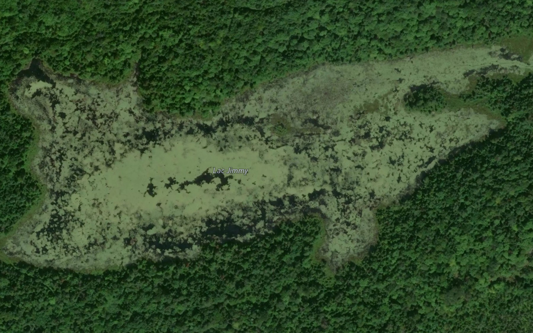 Satellite map of the Lac Jimmy