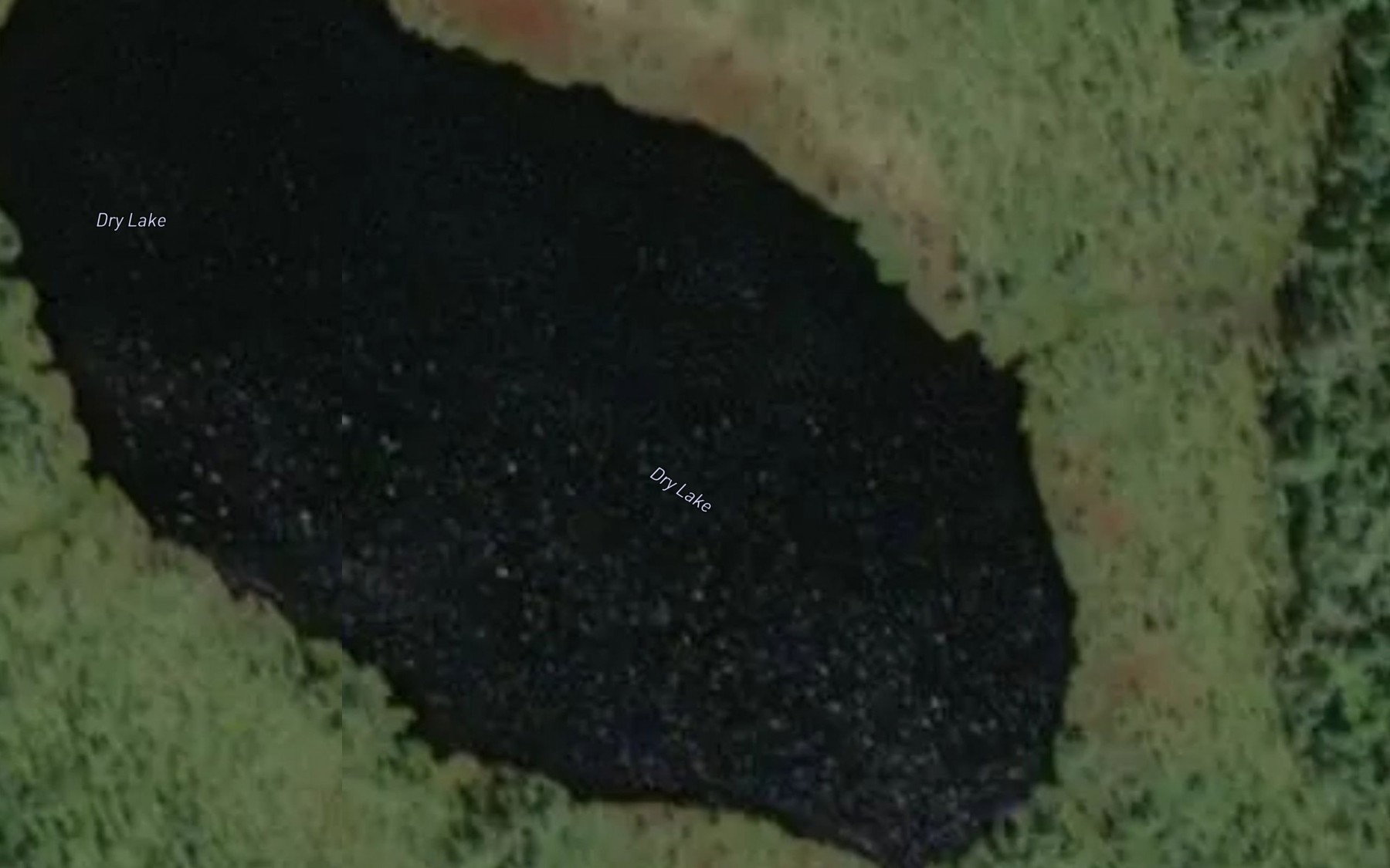 Satellite map of the Dry Lake