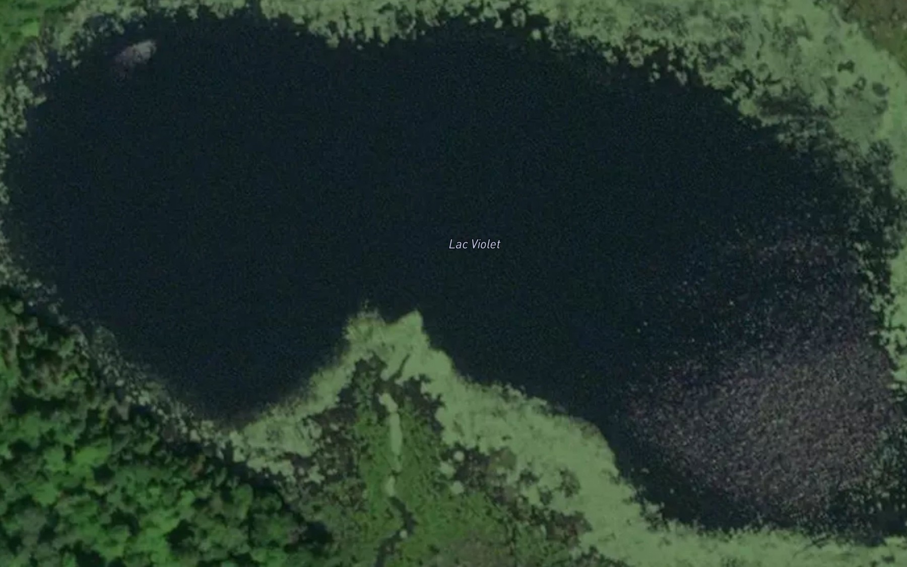 Satellite map of the Lac Violet
