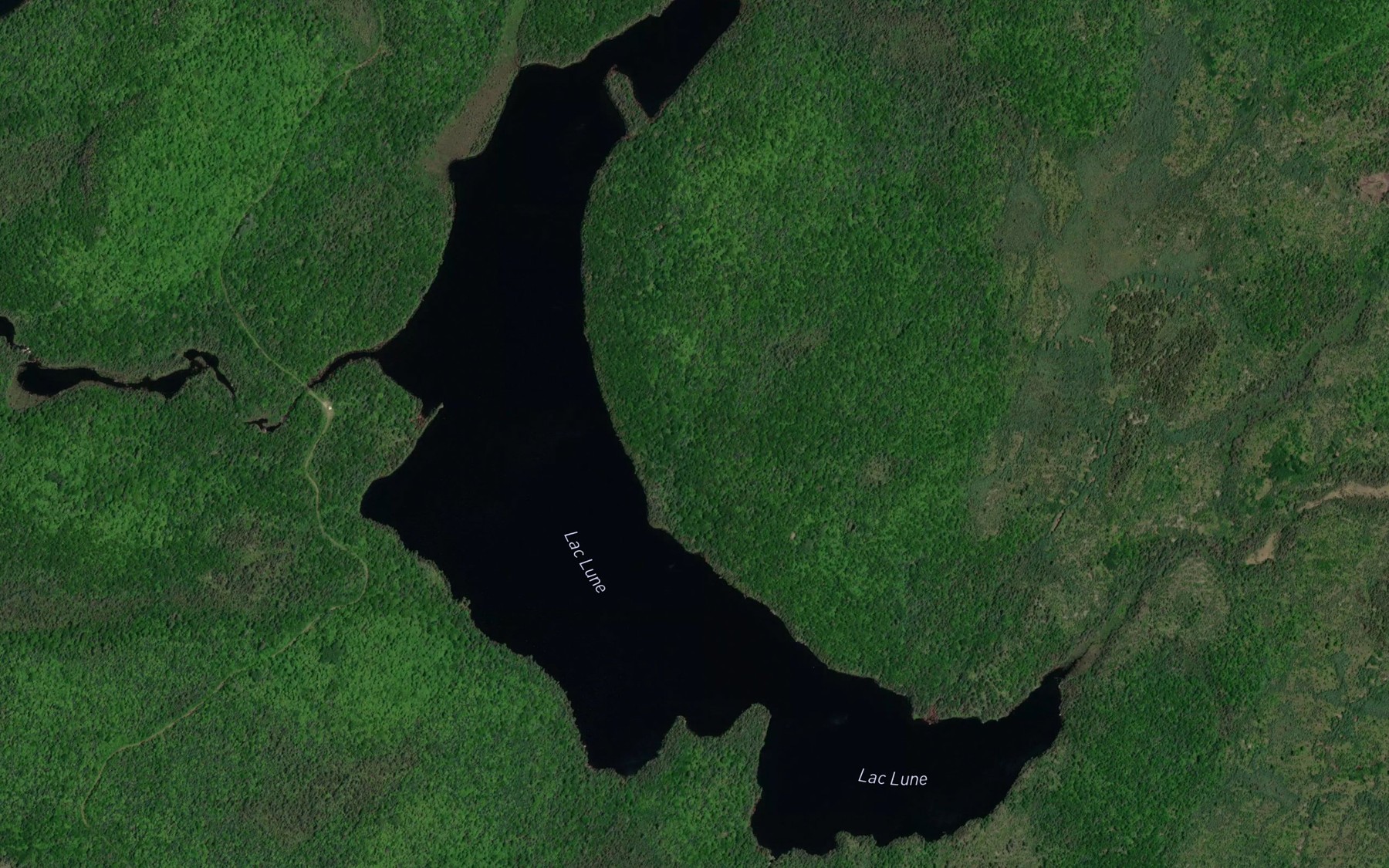 Satellite map of the Lac Lune