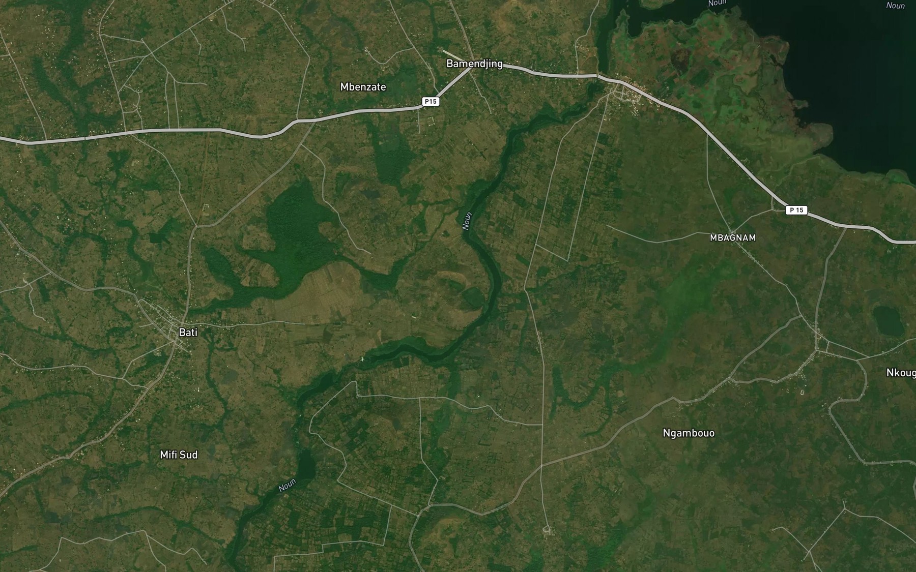 Satellite map of the Nkeung Menene