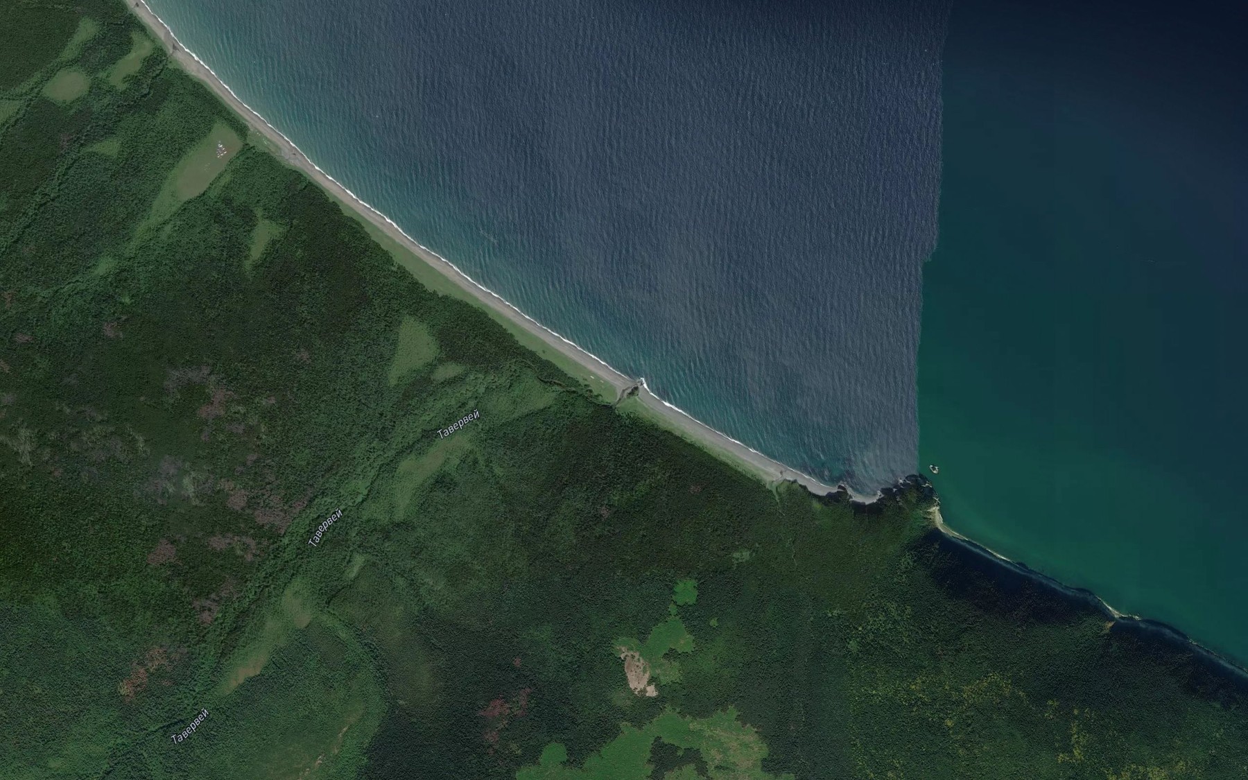 Satellite map of the Tavervey