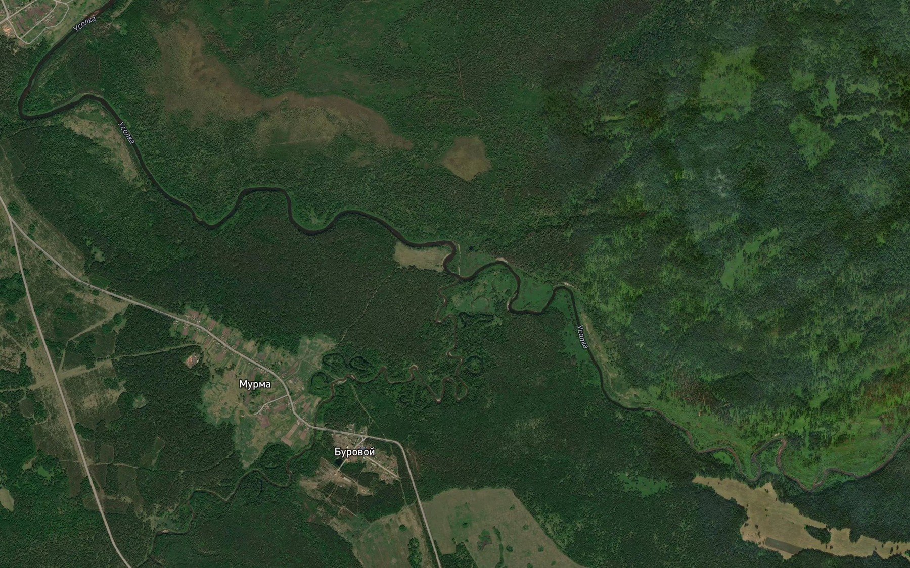 Satellite map of the Murma
