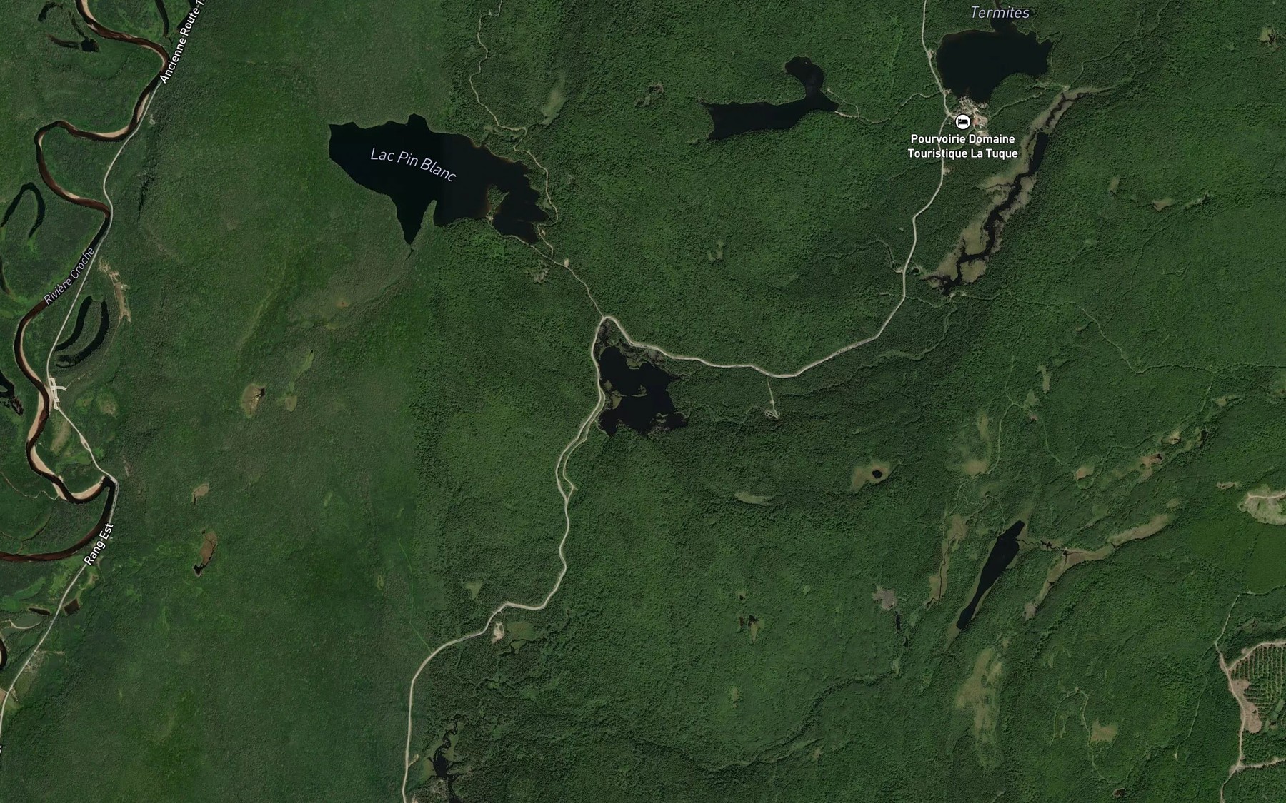 Satellite map of the Lac du Canard