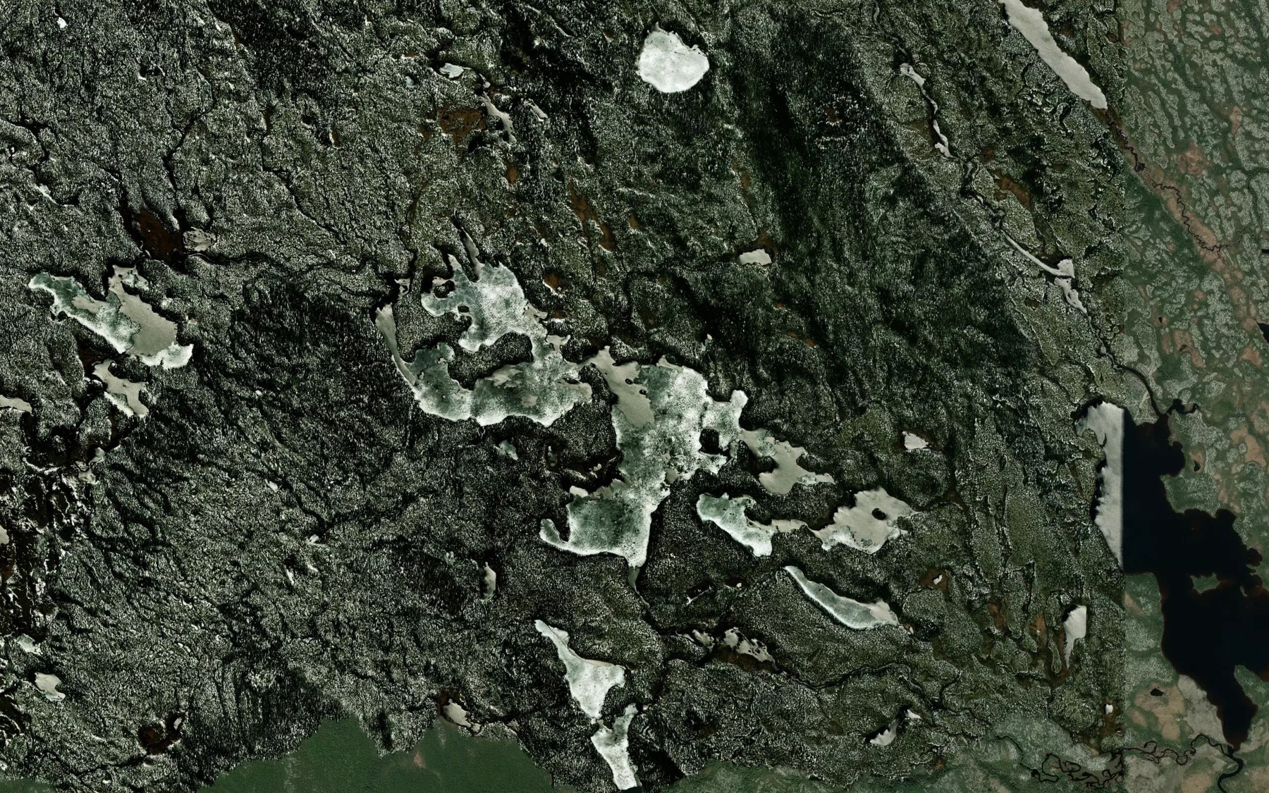 Satellite map of the Lac Rocheux