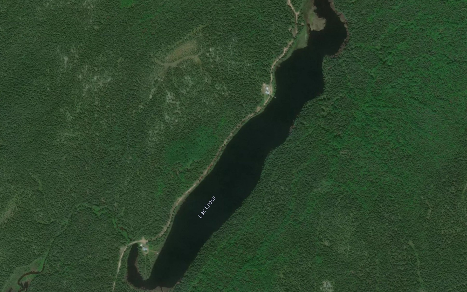 Satellite map of the Lac Cross