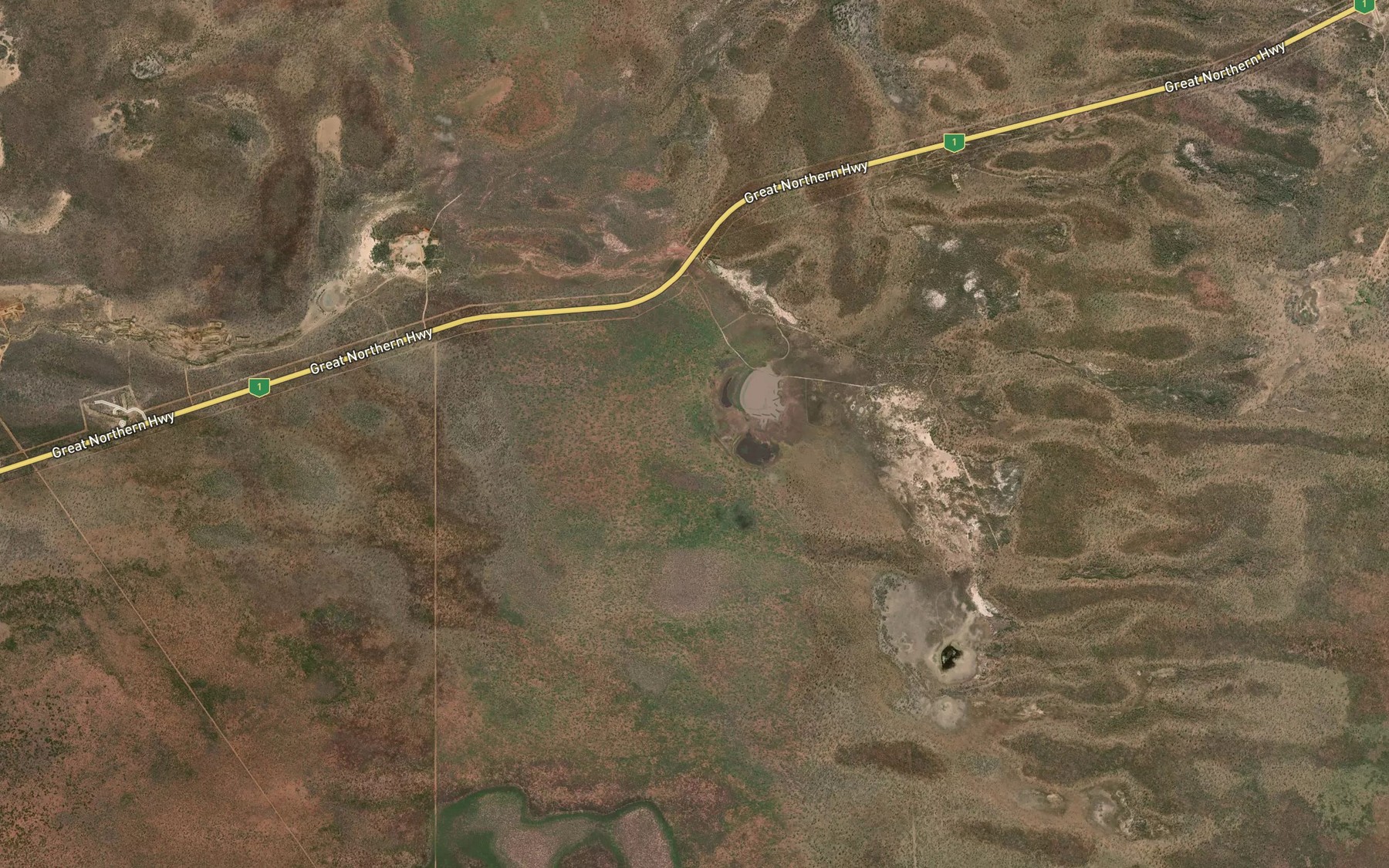 Satellite map of the Taylors Lagoon