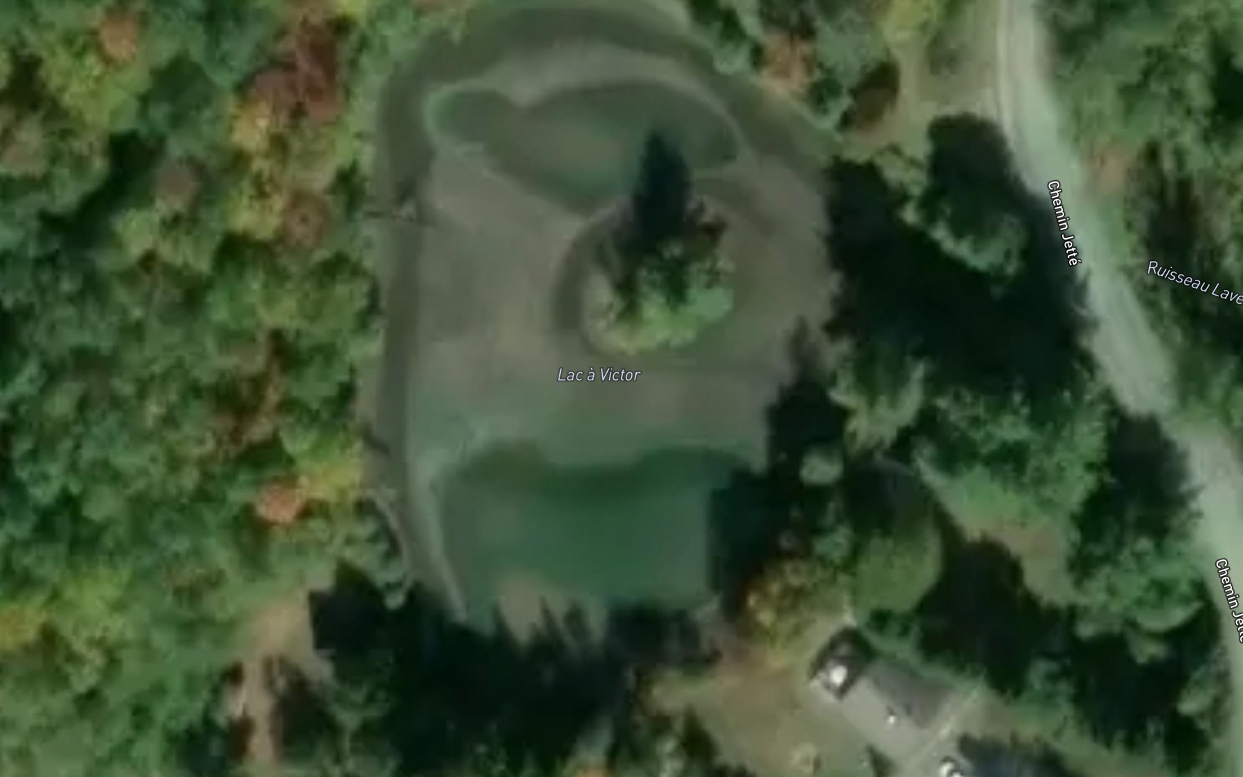 Satellite map of the Lac a Victor