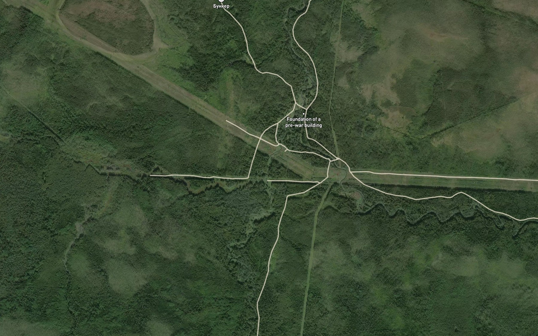 Satellite map of the Peschanyy
