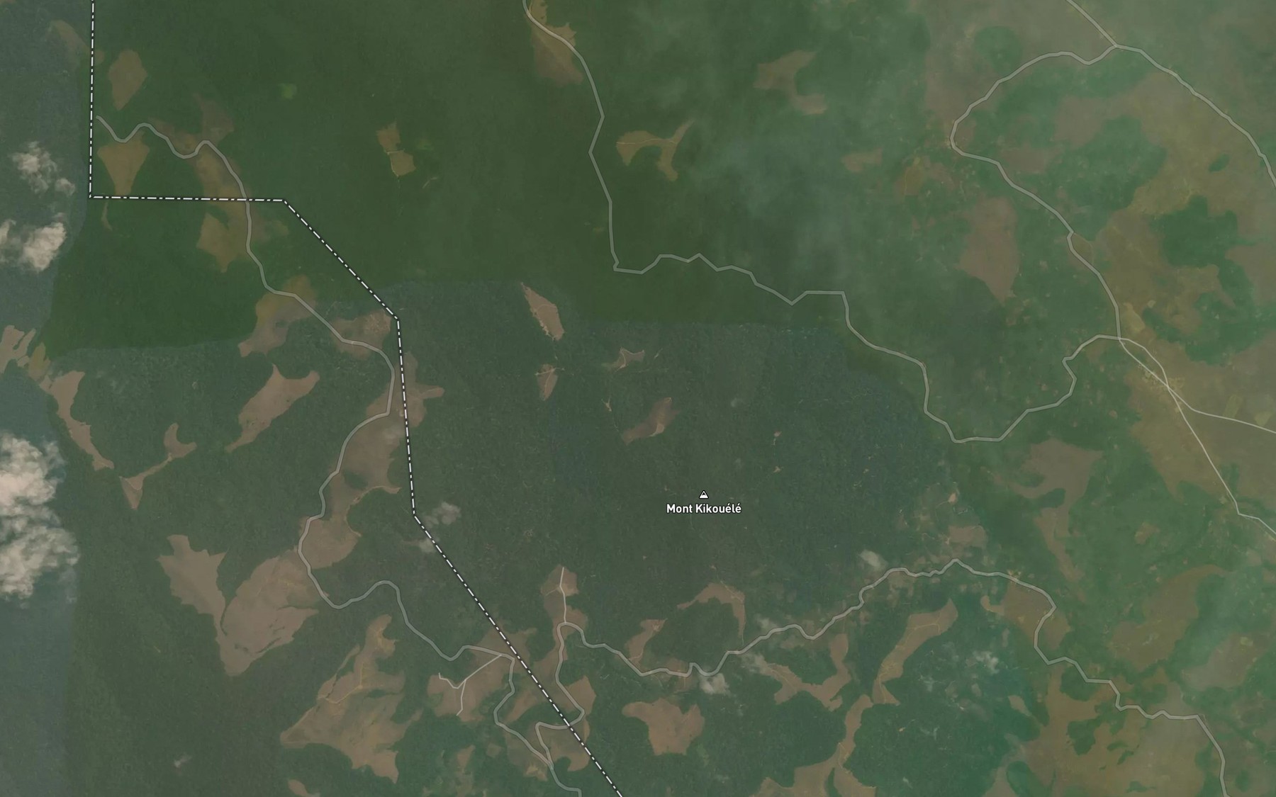 Satellite map of the Gengue