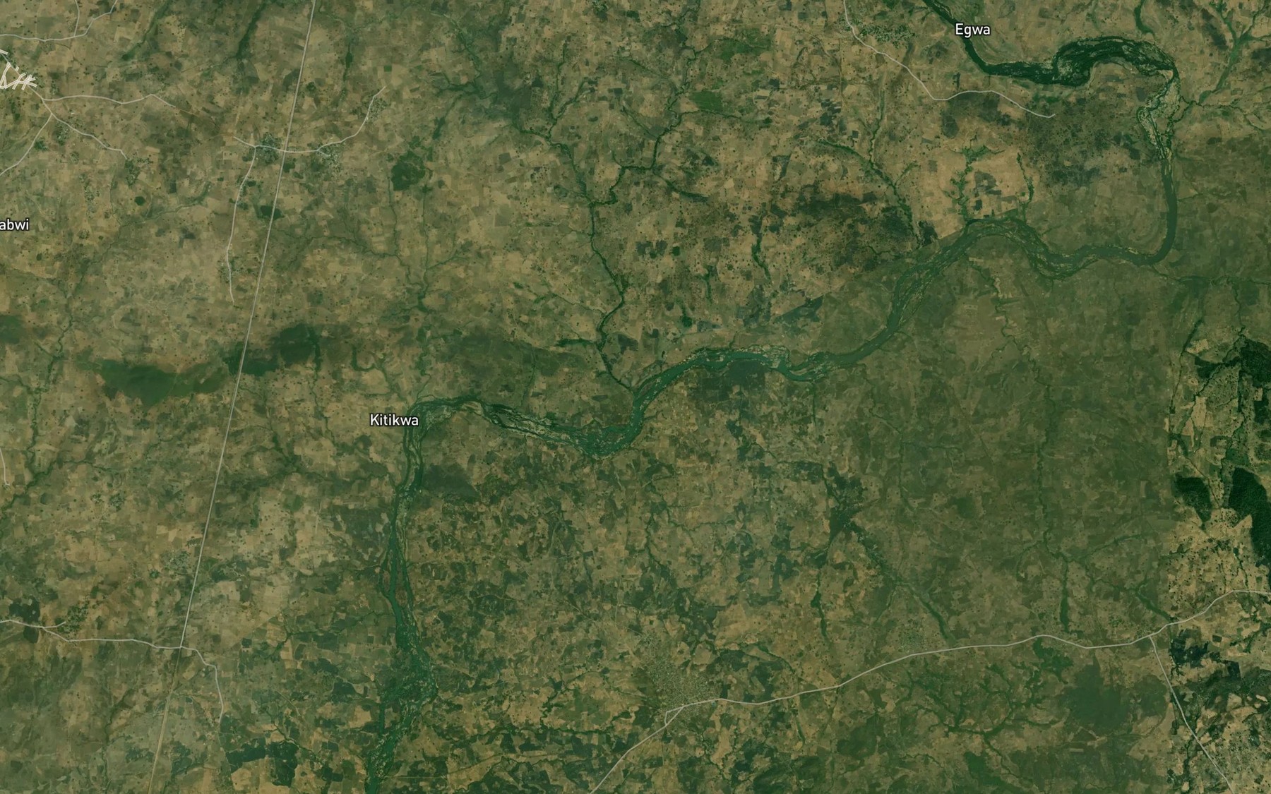 Satellite map of the River Kanann