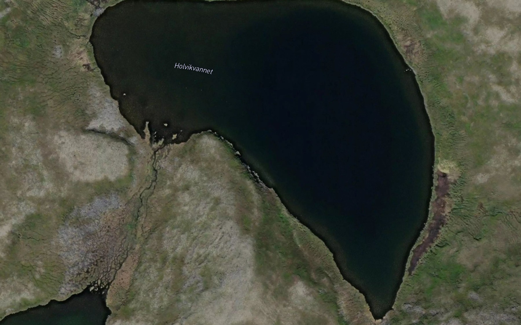 Satellite map of the Holvikvatnet