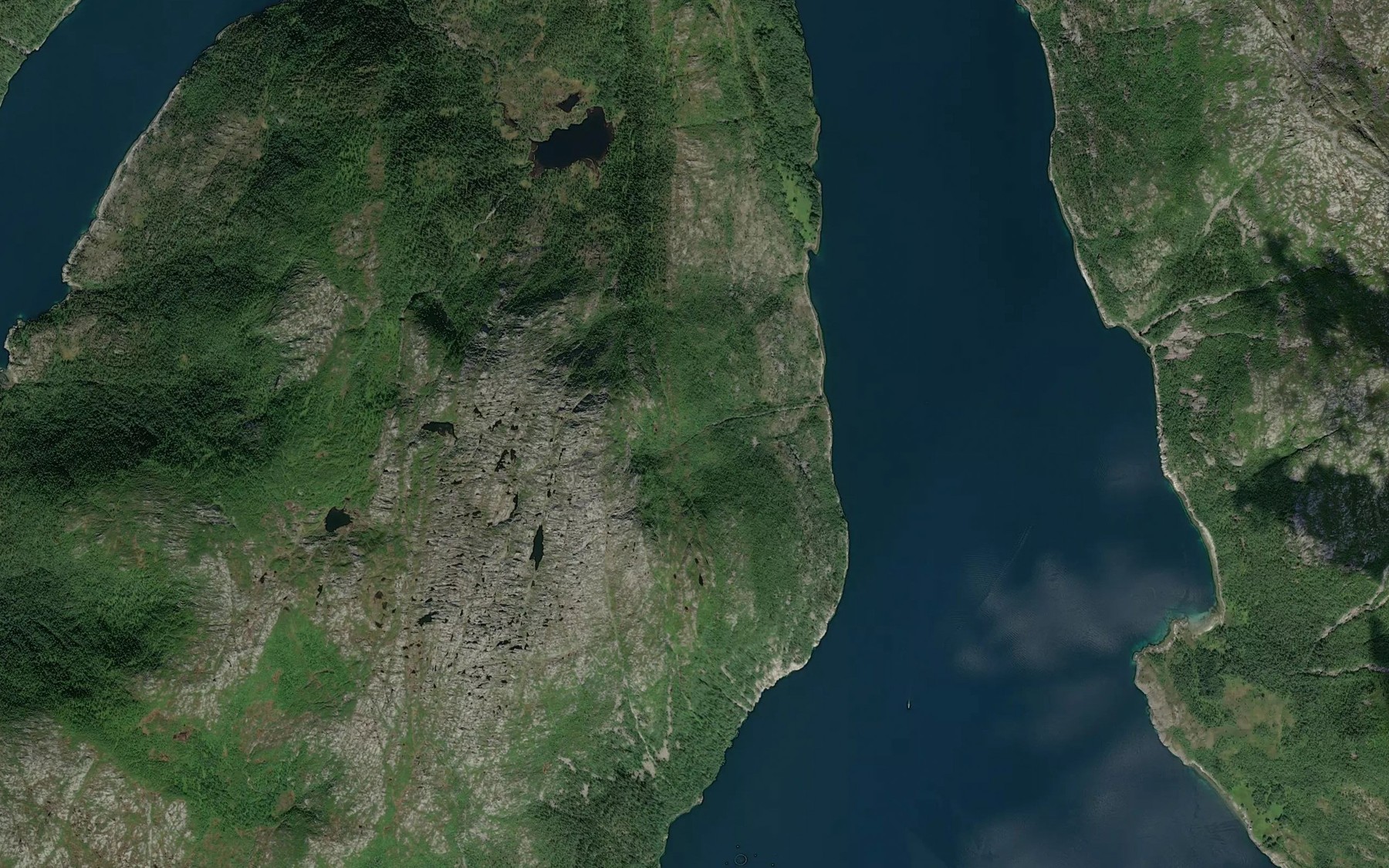 Satellite map of the Nubbelva