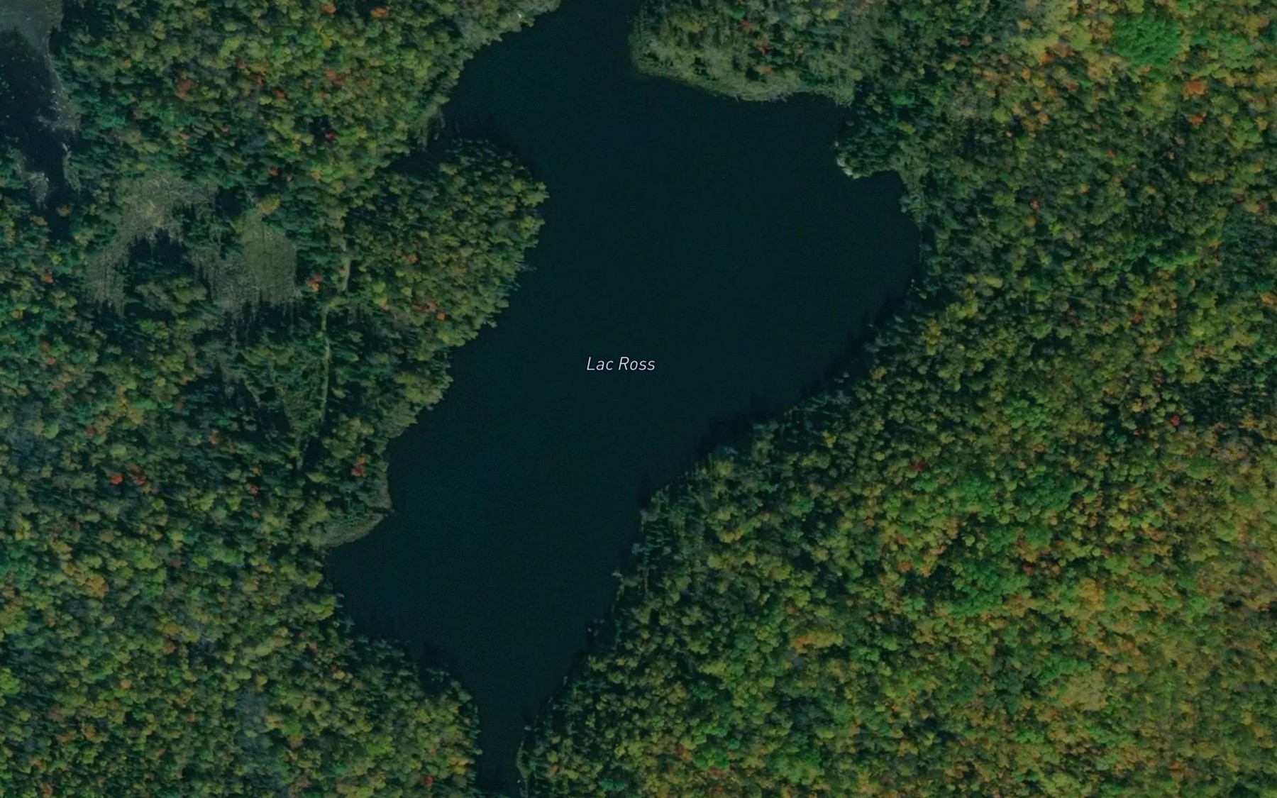 Satellite map of the Lac Ross